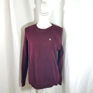 American Eagle S Burgundy Mens Sweater